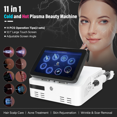 2025 Newest 11 in 1 Skin Lifting Hair Care Acne Treatment Hot & Cold Plasmasings Machine