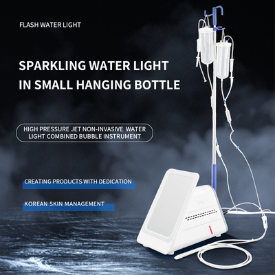 Portable 2 in 1 Deep Skin Cleansing Bubble Generator High Pressure Oxygen Sprayer Jet Peel Facial Machine