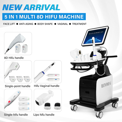 Professional 5 in 1 Skin Facial Lifting Multi-lines 8D Hif Body-slim Lipo Hif Vaginal Tightening Hif Beauty Machine 2025