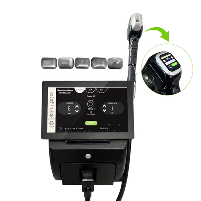 High Quality 7 Languages 5 Heads Diode-Lasersings Hair Removal Machine with Nose Hair Head