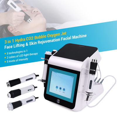 3 in 1 Bubble Oxygen Hydra Dermabrasion Machine CO2 Jet Peel Facial Care Machine