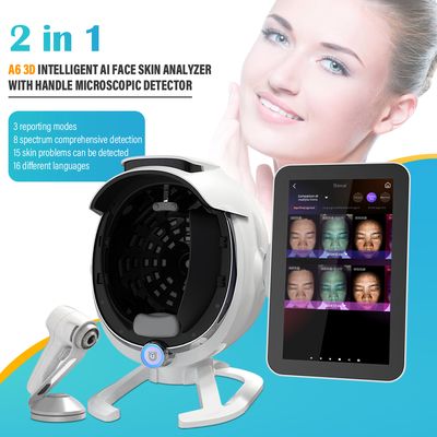 2024 New Design Beauty Salon Portable 3D Facial AI Scanner Home Use Skin Problem Analyzer Machine JC065