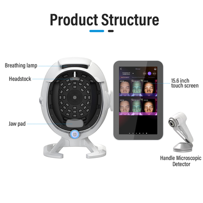 2024 New Design Beauty Salon Portable 3D Facial AI Scanner Home Use Skin Problem Analyzer Machine JC065