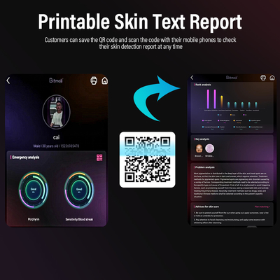 2024 New Design Beauty Salon Portable 3D Facial AI Scanner Home Use Skin Problem Analyzer Machine JC065