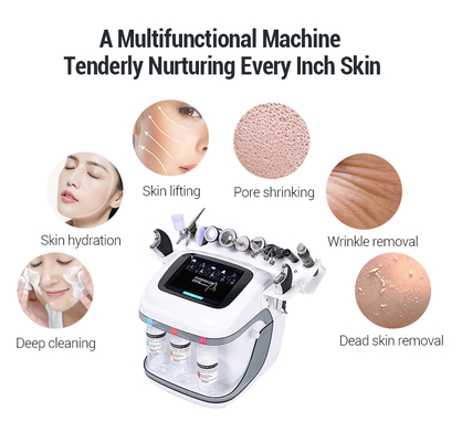 Portable Hyro H2o2 Small Bubble Hydra Aqua Peel Facial Machine 10 in 1