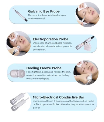 7 in 1 Galvanic Microcurrent Facial Machine Diamond Microdermabrasion Electroporation Mesotherapy Emssings Face Lift Machine