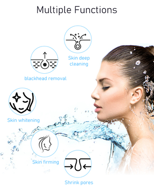 6 in 1 Micro Dermabrasion Skin Care Beauty Facial Machine for Skin Care with Visual Scrubber Handle