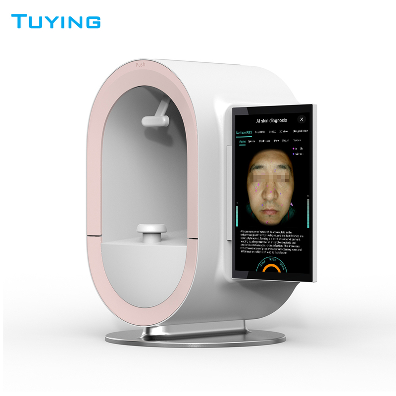 Upgrade Facial Care Skin Analyzer Face Detector 3D New Model Face Skin Analyzer Scanner Device Aesthetics in 17 Languages